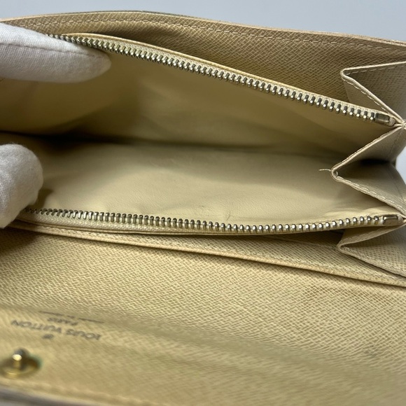 ♥️LOUIS VUITTON Portefeuille Damier Azur Long Sarah Bifold Wallet | PRELOVED!! - Picture 10 of 16